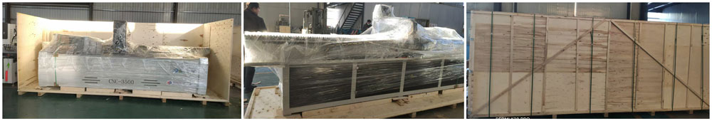 Macchina con cassa in legno e consegna