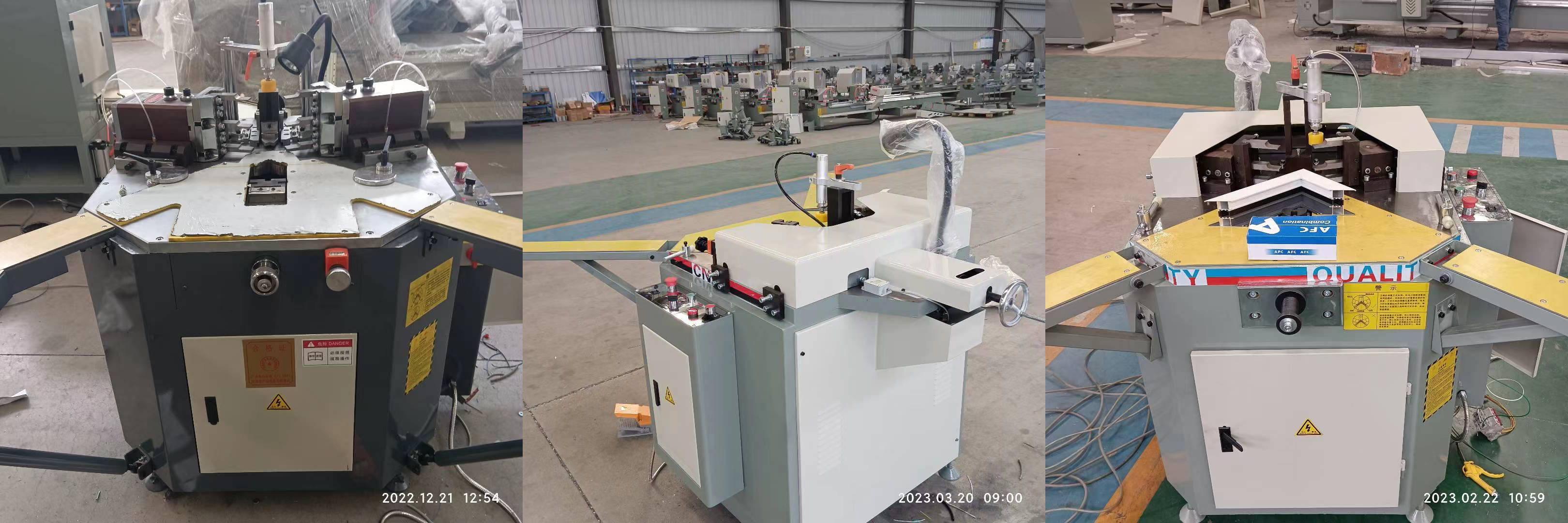 Máquina de cravar cantos pesados ​​de operação conveniente para portas e janelas de alumínio