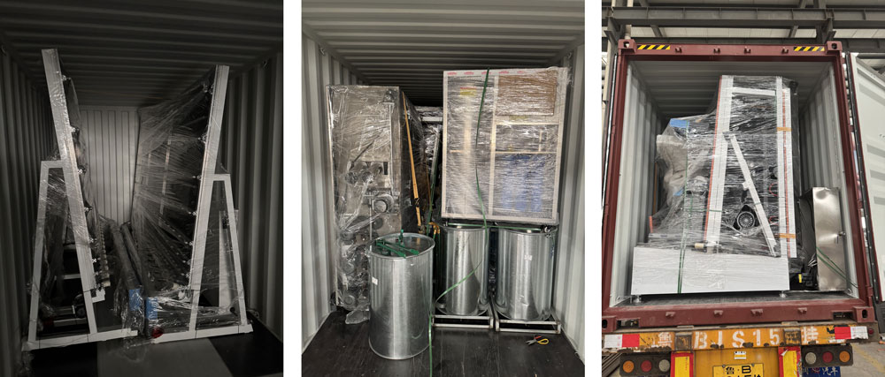 Exportación de equipos de procesamiento de vidrio aislante