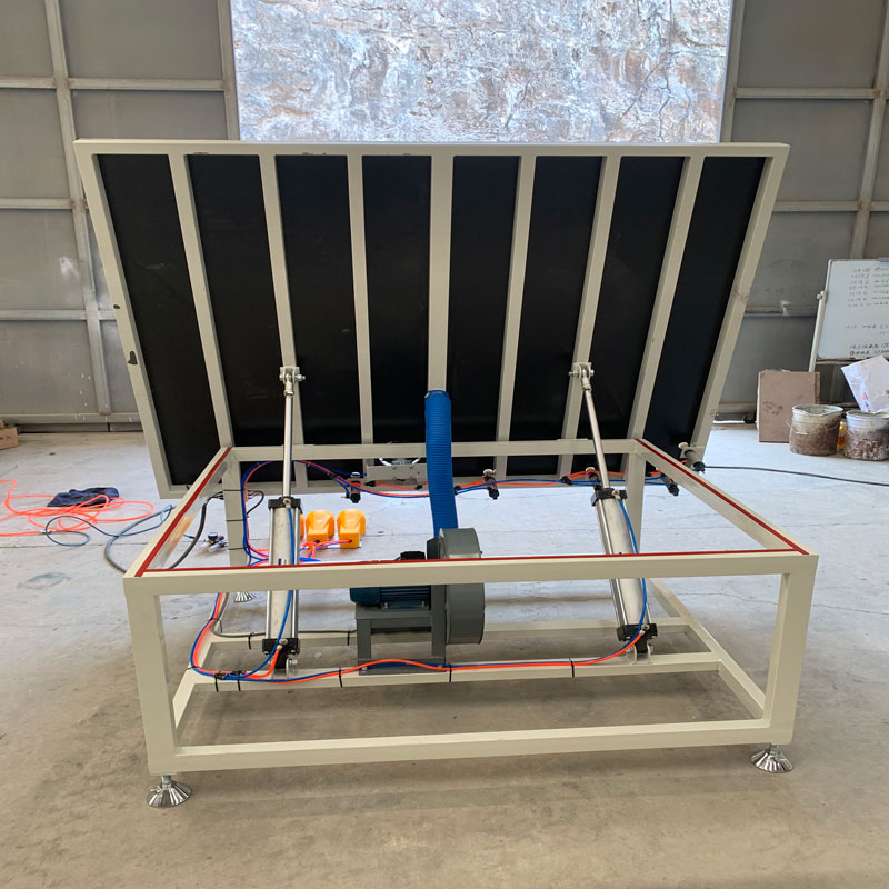 Manual Cutting Edge Machine Workbench Air Floating Glass Tilt Crushing Flip Table